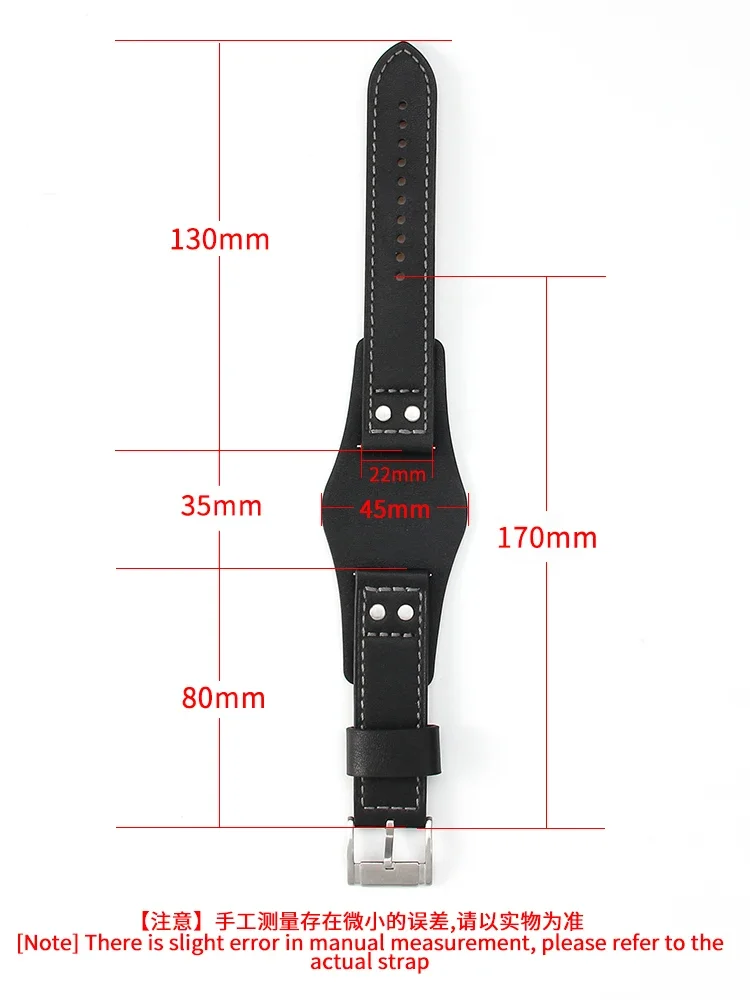 For Fossil Watch Strap with Tray 22mm Genuine Leather Ch2564 Ch2565 Ch2891 Ch3051 Series Black Brown Needle Buckle Watchband