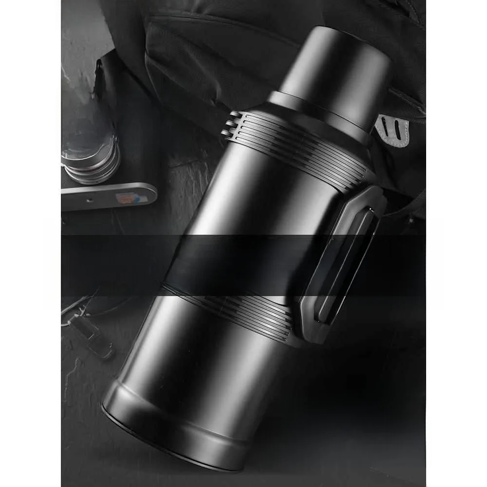 

Термос большой емкости для путешествий на открытом воздухе, изолированная бутылка для воды для дома и автомобиля, термос для горячей воды, бренд Night Rain Qing eng