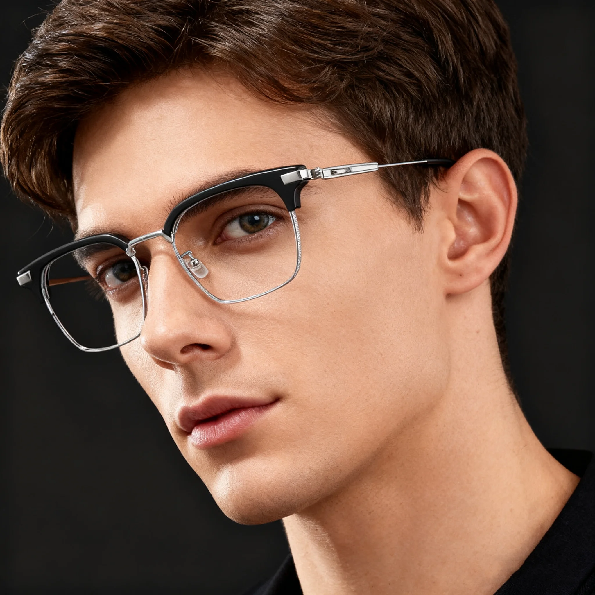 

Current Men's Glasses Myopia Prescription Lenses Customiz Progressive Optical Eyewear Anti Blue Light Eyeglasses Acetate Eyebrow