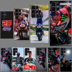 Fabio Quartararo Moto NO.20 Clear Case for Samsung Galaxy S24 S23 S22 Ultra S21 S20 FE TPU Capa Phone Cases S10 5G S9 S8 Plus S1