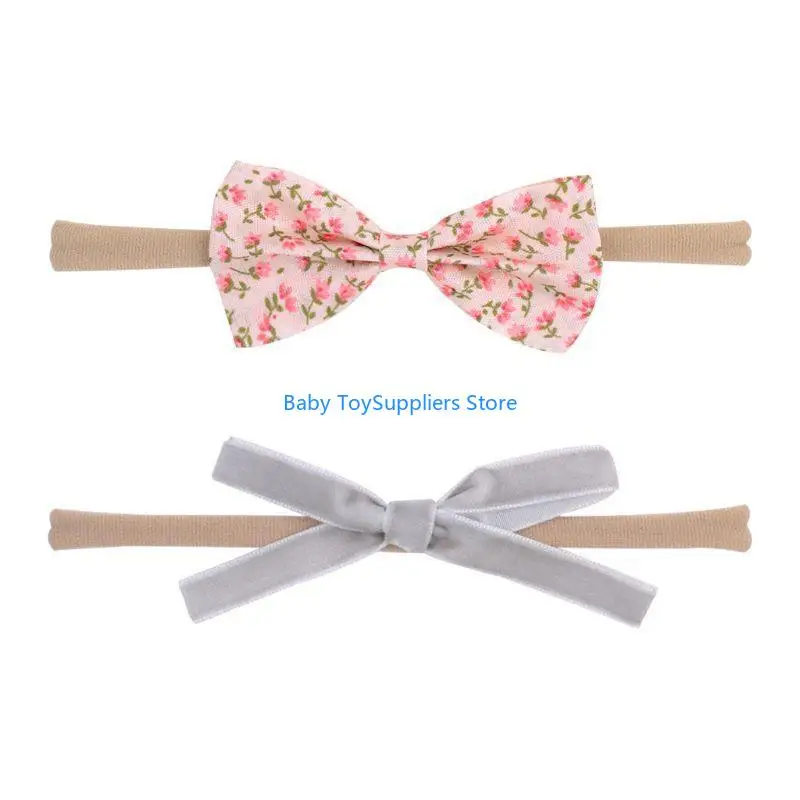 

R1WF Elastic Headband Baby Hairband Fashion Headwear Newborn Hair Accessories 12Pcs