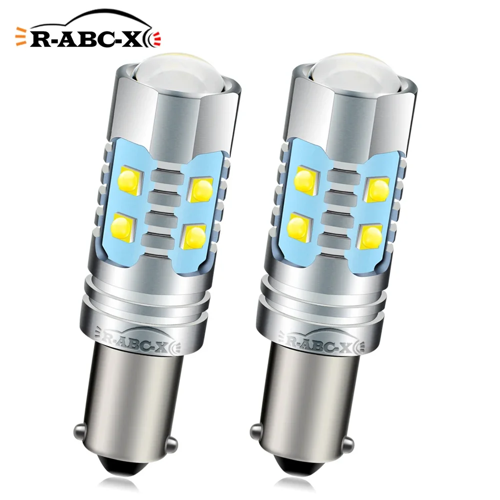 

2x 50W Auto BA9S T4W Wedge BAY9S H21W Canbus 2525XBD Chip Bax9s H6W Led Interior Reverse Backup Side marker Lamp Bulb AC12V 24V