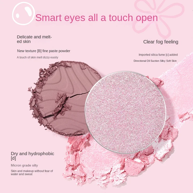 VEECCI Single Colour Eyeshadow Pearl Fine Glitter Velvet Potato Texture Waterproof Sweatproof Female Makeuo Eye Shadow Palette