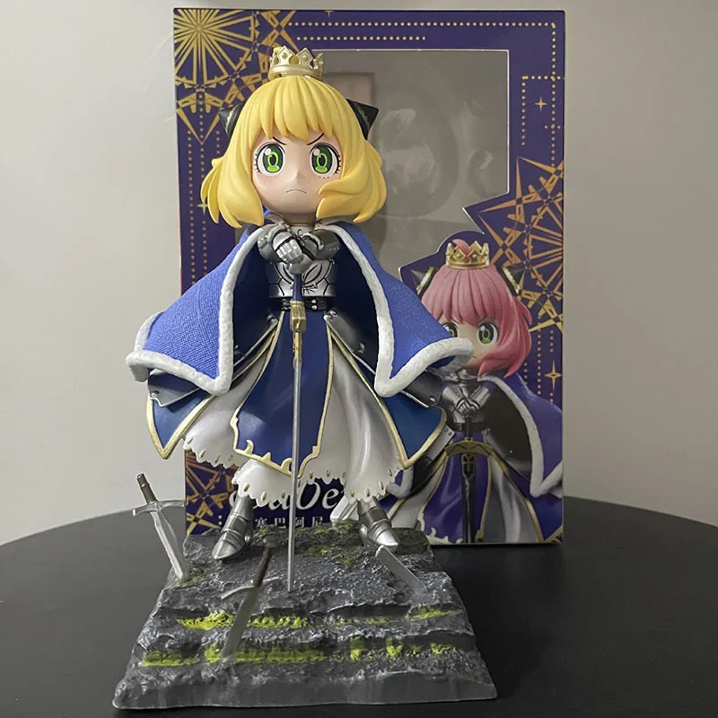 

Anya Forger Cos Sabe Figuras Fate/stay Night Action Figure Manga Figurine Model Ornament 19cm Anime Peripheral Toys Gift for Kid