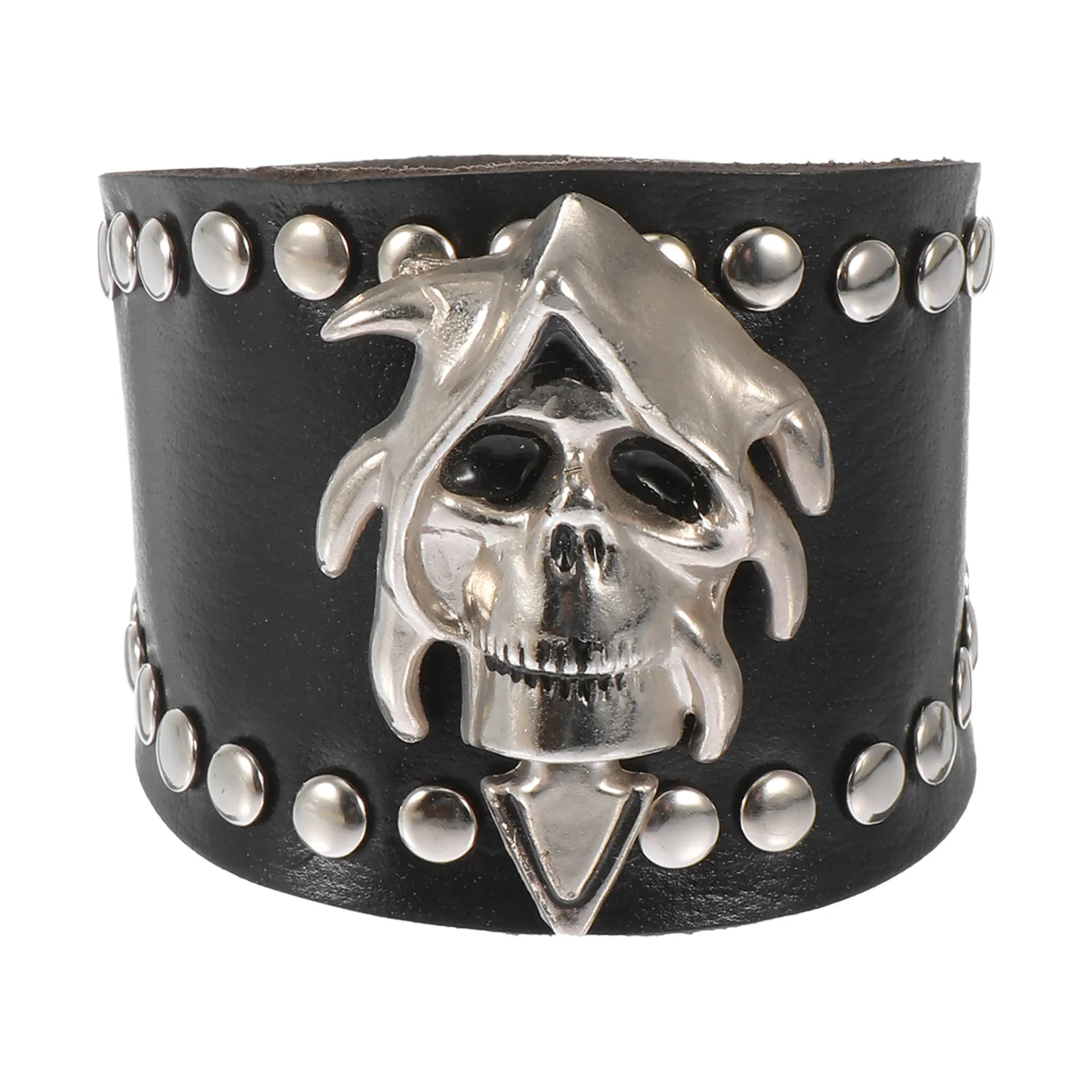 

1Pcs Skull Beads Punk Bracelet Bangle Adjustable Stylish Unisex Casual Wrist Chain Punk Style Bracelet