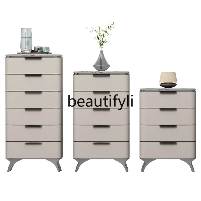 Minimalist chest storage household light luxury three or four chest cabinet combination storage bedside table