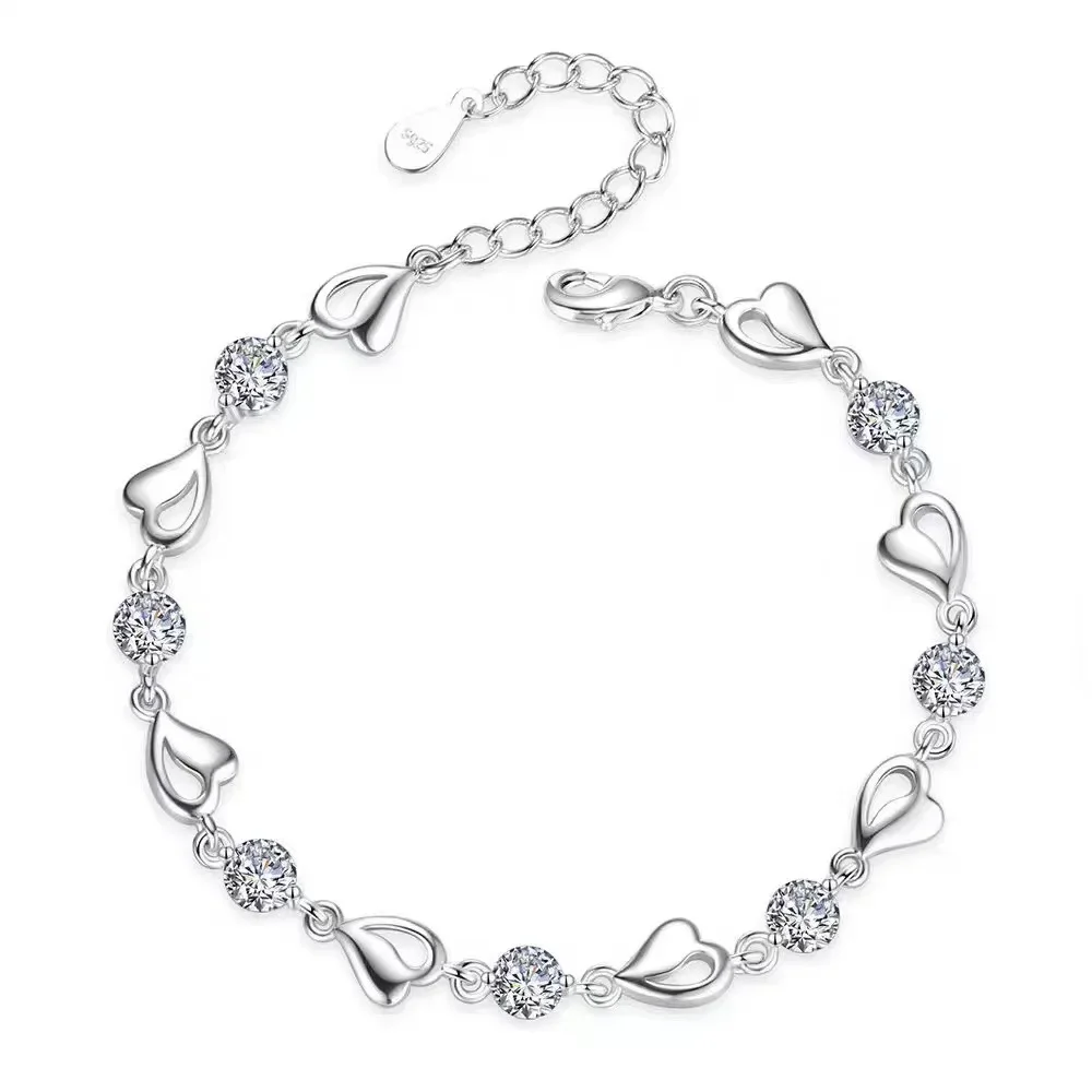 Trustdavis moda genuina Plata de Ley 925 minimalista cuentas de 3mm de