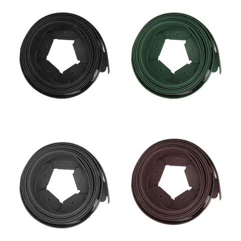 Landscape Edging Kit Lawn Edging Include 15 Spikes PE Garden Edging Border for Landscaping Flower Gardens Lawn