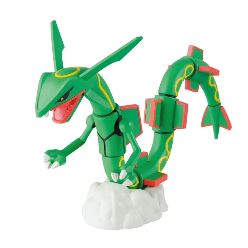 BANDAI Original Pokemon Figures Magikarp Piakchu Rayquaza Dragonite Assembly Model Simpler Collection Perfect Child Gift Toys