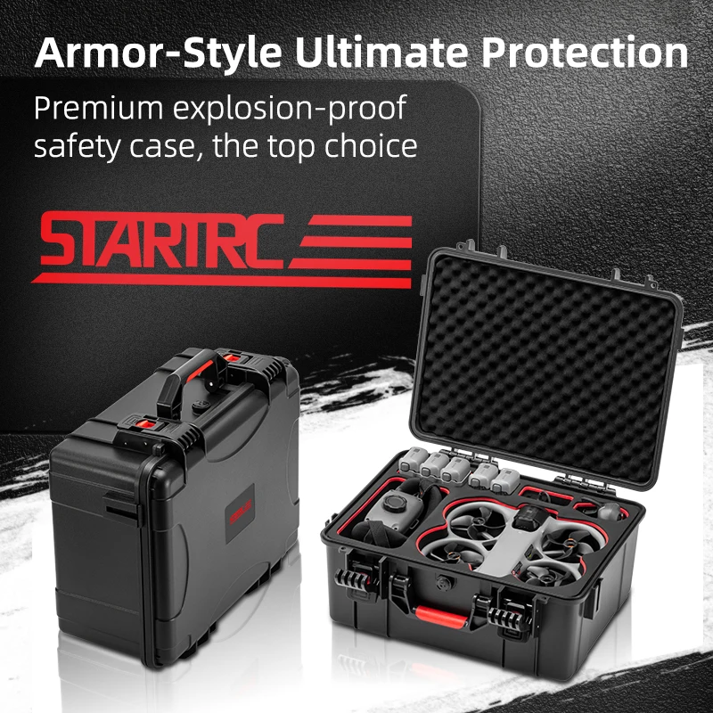 

Водонепроницаемый жесткий кейс STARTRC для DJI Avata 360 Fly More Combo, дорожный чехол для хранения и переноски, органайзер для DJI Goggles 3/RC 2