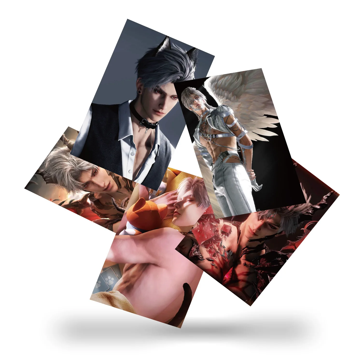 55pcs Love and Deepspace Sylus Laser Small Card Small Card Polaroid LOMO Card Postcard Photo