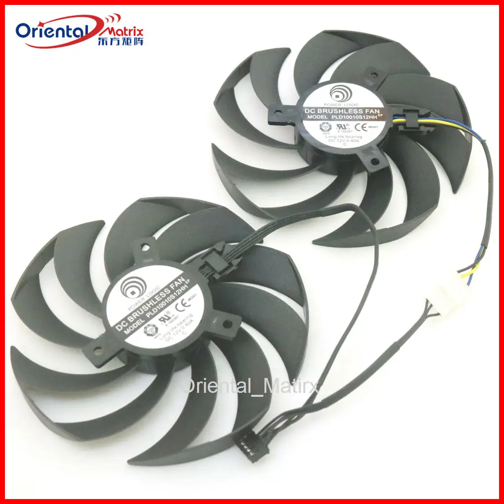 

2pcs/lot PLD10010S12HH DC12V 0.40A 95mm 4Pin For MSI RTX4060 RTX4060ti RTX4070 VENTUS 2X Graphics Card Fan