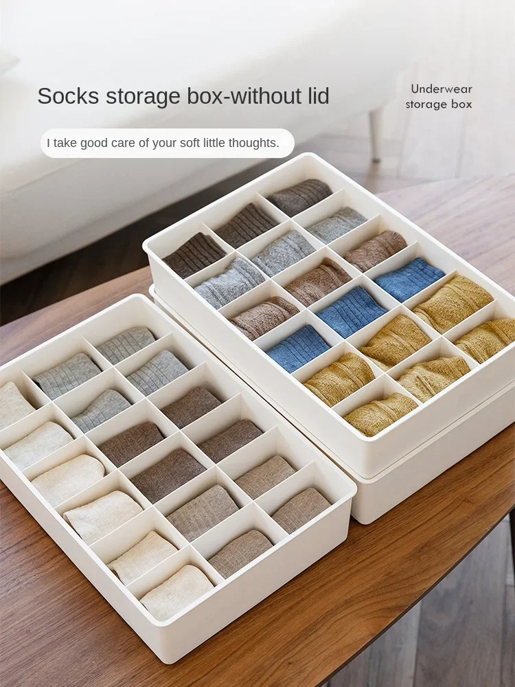 

Underwear Storage Box Socks Bra Underwear Finishing Box Large Capacity Drawer Type Plastic Finishing And Storage Artifact