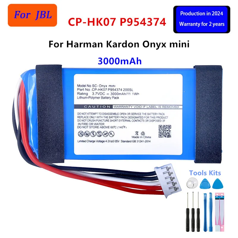 

Original CP-HK07 P954374 3000mAh Onyx mini Speaker Replacement Battery For Harman/Kardon Onyx mini Li-polymer Batteries + Tools