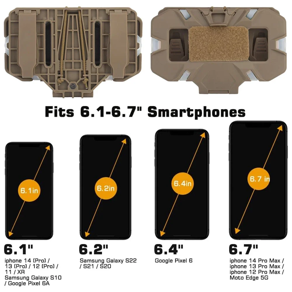 Imagem -04 - Tactical Vest Peito Rig Mount Airsoft Plate Carrier Molle Phone Carrier Placa de Navegação ao ar Livre Suporte Dobrável Acesso Rápido