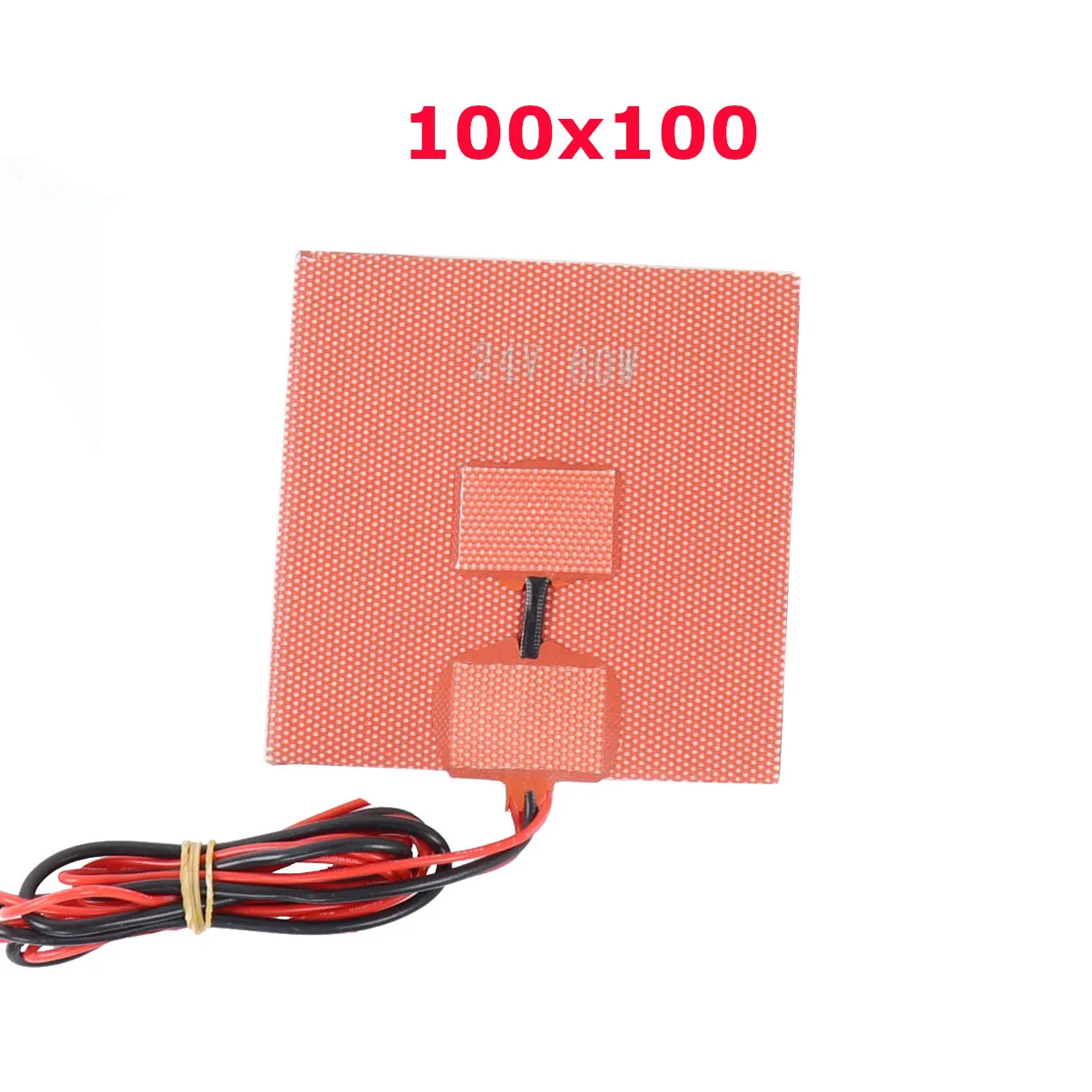 Blurolls Voron 0.2 0.1 Micron 120 Silicone AC Heater Voron0.1 Silicone Heated Bed Pad 24V 60W 100*100mm V0.2 Heatbed Thermistor