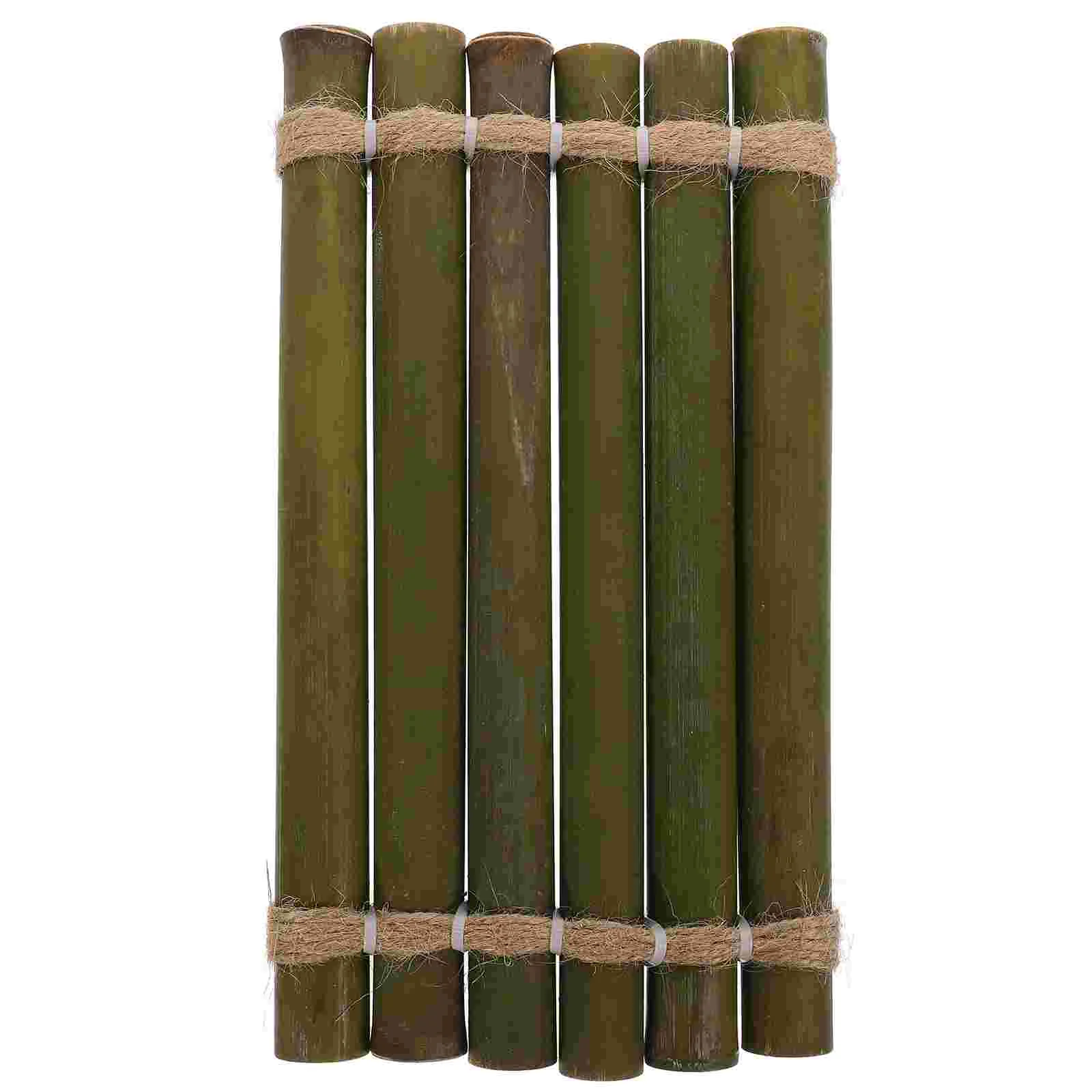 Bamboo Decorative naments 25cm x 10 14cm Flowing Board Waterfall Decor for Aquarium Fish Tank Realistic Craftsmanship Bamboo