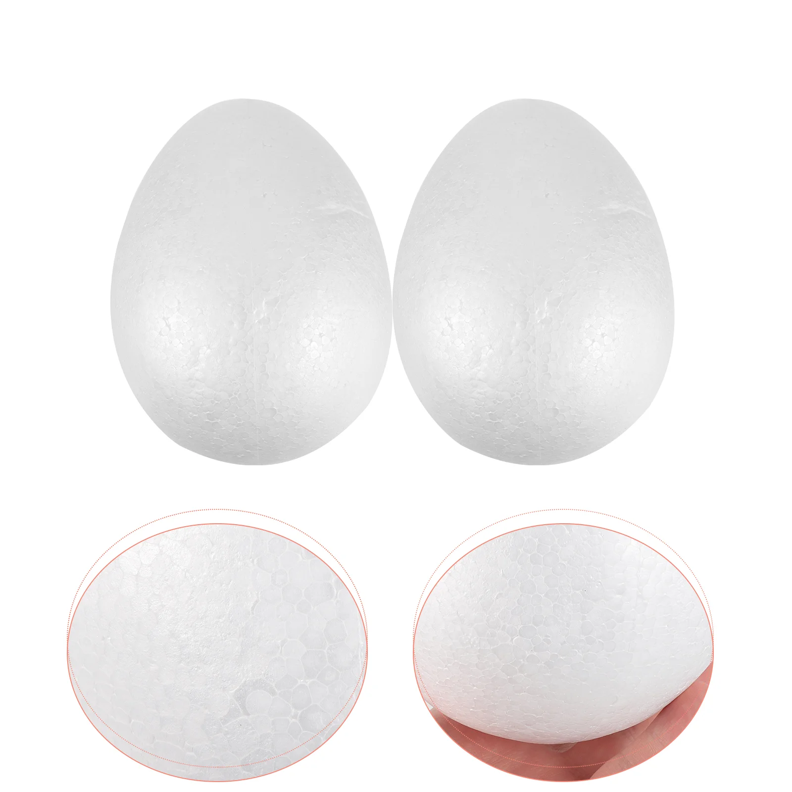 

2 Pcs Easter Party Supplies Spring Decorations Indoor DIY Eggs Plastic Ball Shapes