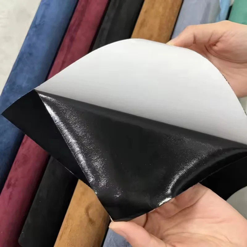 200x150cm Premium Quality Velvet Suede Leather Fabric Car Wrap Sticker Self Adhesive Suede Cloth for Car Interior Modification
