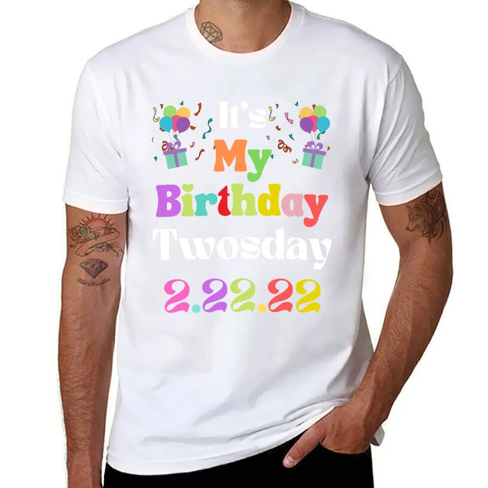 

It's My Birthday Twosday 2 22 22 T-Shirt Lightweight Cooling Short Sleeve Tee