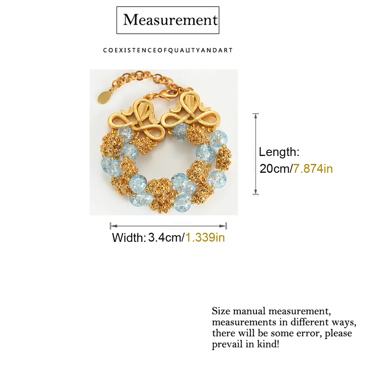 Vintage Beaded Bracelets For Girls Layered Sea Blue Gold Color Luxury Charms Jewelry Designers Valentine Day Gift Woman 2025