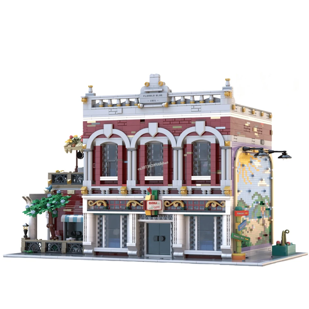 NEW 5397PCS Hot Selling City Street View MOC Modular Osceola Lounge DIY creative ideas Children toy BirthdayGift building blocks