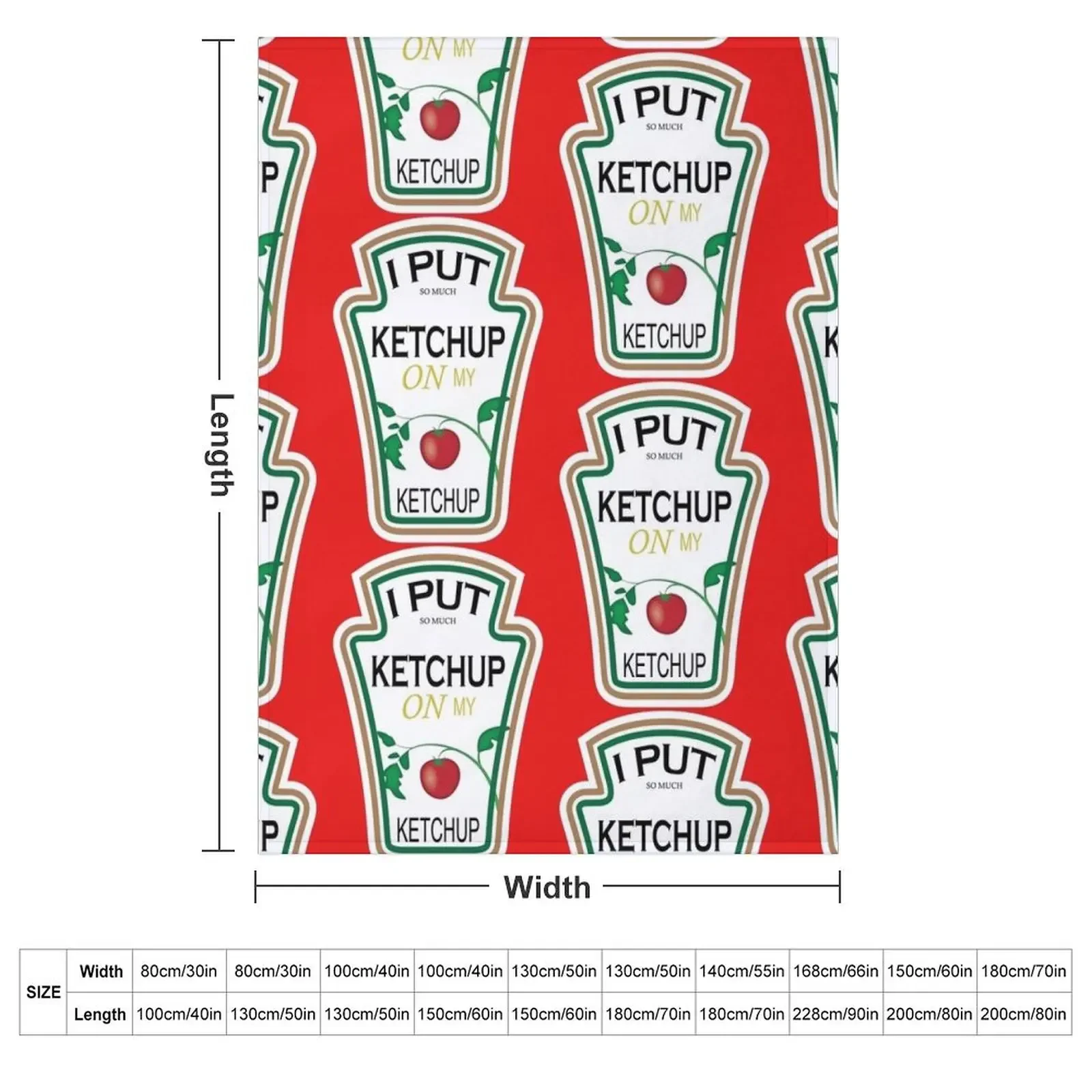 I PUT KETCHUP ON MY KETCHUP Throw Blanket Sofas For Sofa Thin Flannel Blankets For Sofas Blankets