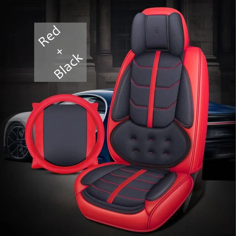 

2023 Popular Leather Car Seat Covers Cushion Luxury 9D Version Wholesales Full PVC Materials Automobile Fit Most Cars