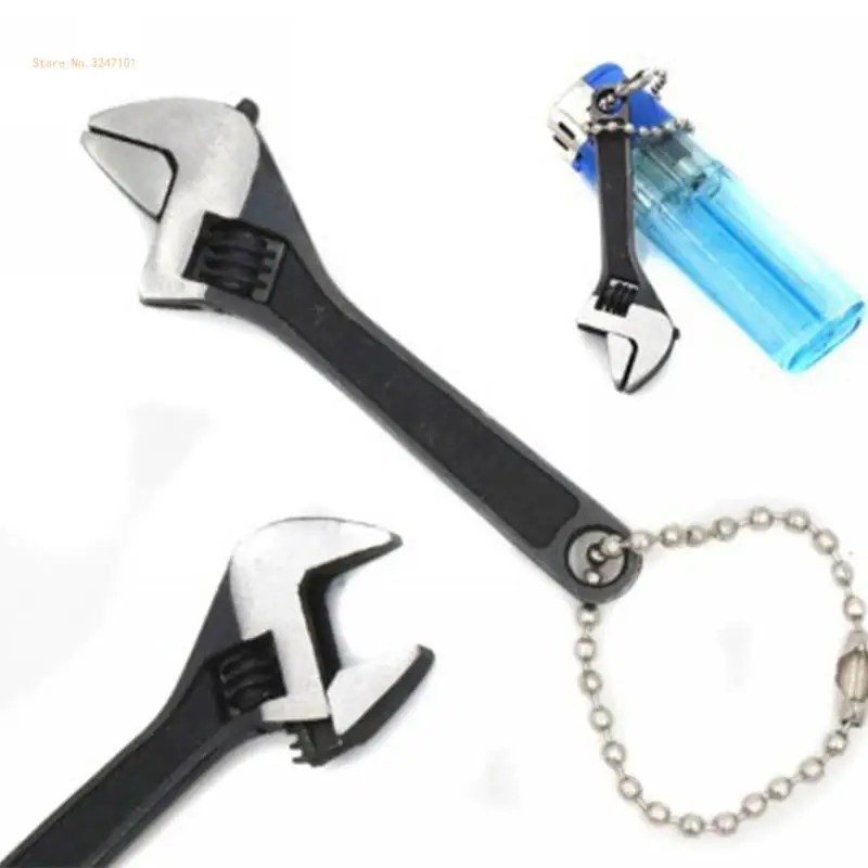 Mini chaves metal 66mm/2.5 polegadas, ferramenta manual ajustável, chave 0-10mm, antiderrapante