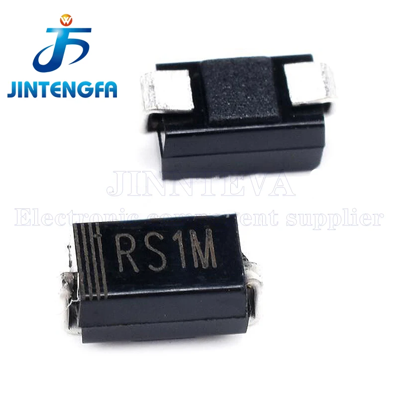 2000 Stück RS1M RS2M FR107 US1M US2M UF4007 SMA DO-214AC SMD-Dioden, schnelle Gleichrichter, 1A, 2A, 1000V – Detail 5
