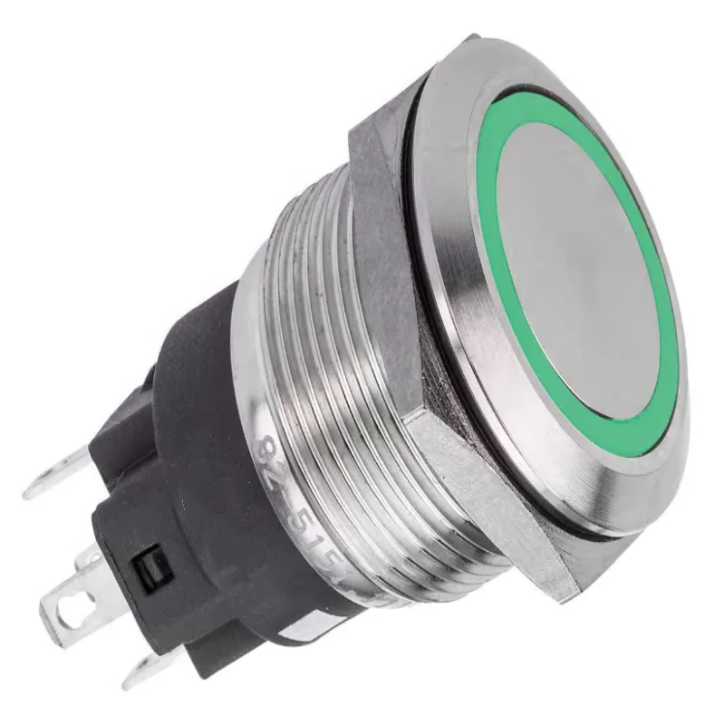 Brand New Original Push-Button Green Self-Resetting Switch Model 82-6151.1134 Cutout Size 22mm