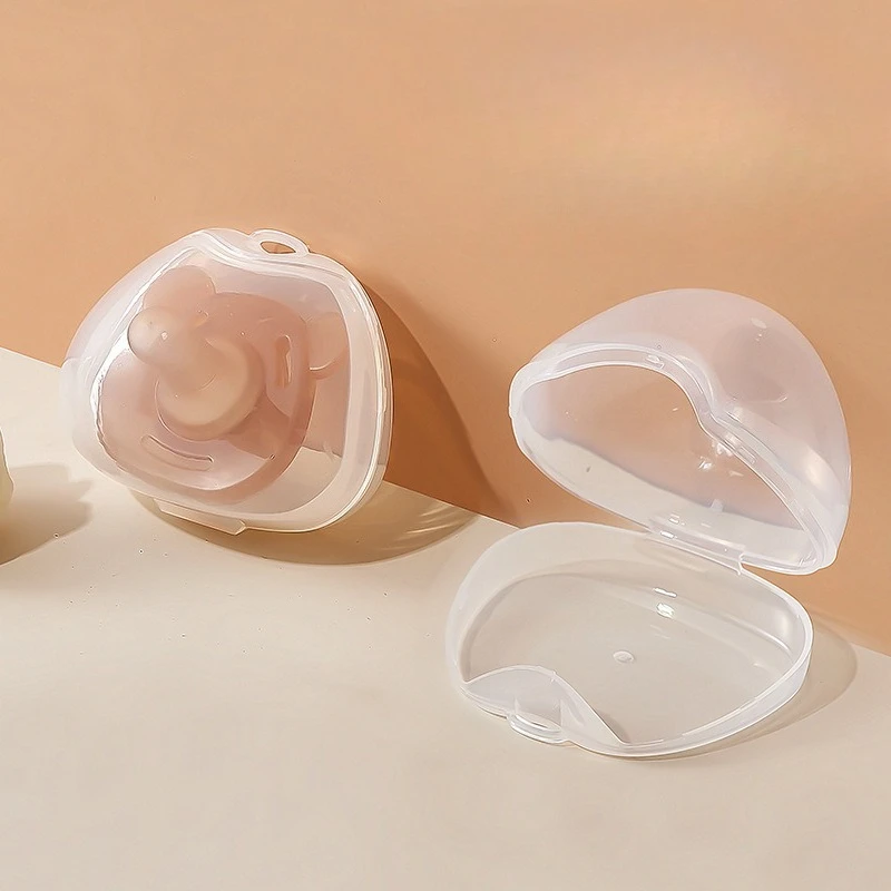 2pcs/set Baby Pacifier Storage Box Baby Portable Soother Container Box Food Grade Nipple Case Baby Feeding Nursing Accessories