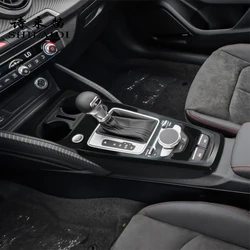 Car Styling Interior Black Red Center Console Gear Shift Cover Trim For Audi Q2 2018-2022 Storage box panel Stickers Accessories
