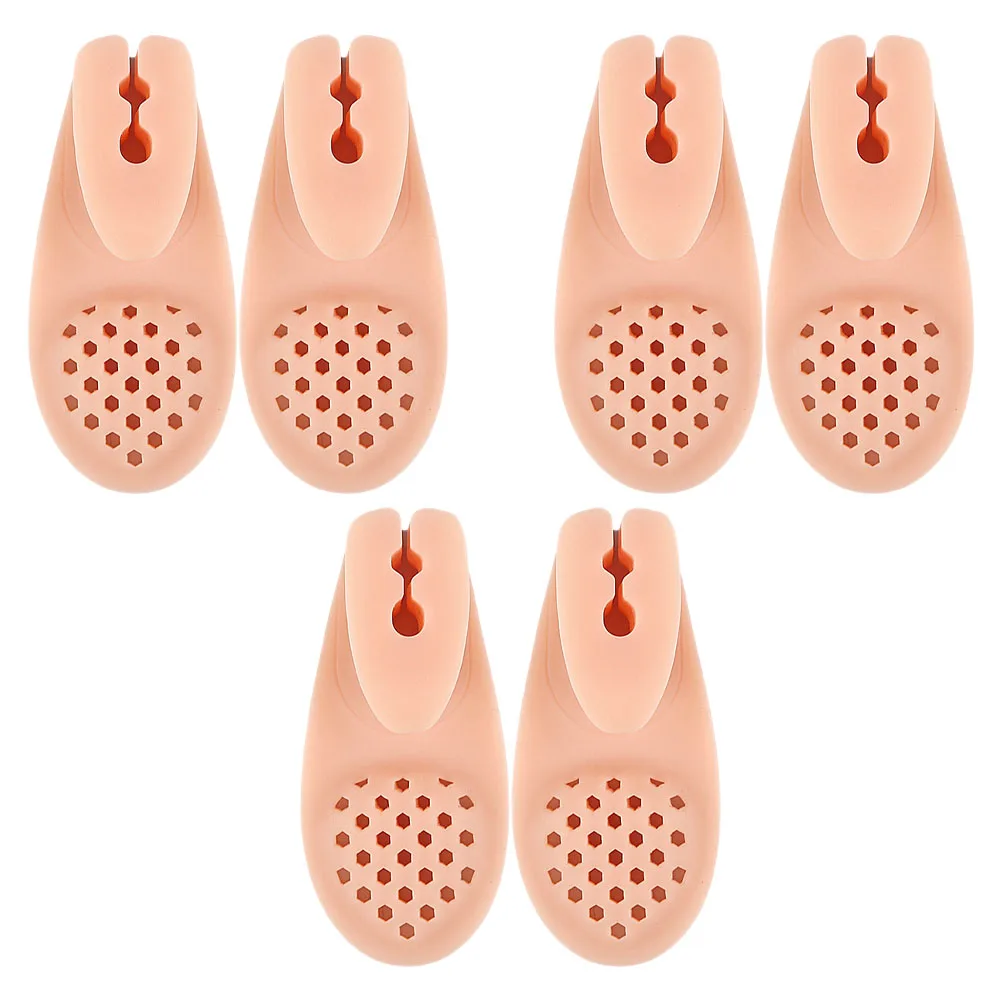 

Big Toe Split-toe Slippers Thickened Forefoot Cushion Shock Absorption Massage Foot Separator Silica Gel Shoe Inserts