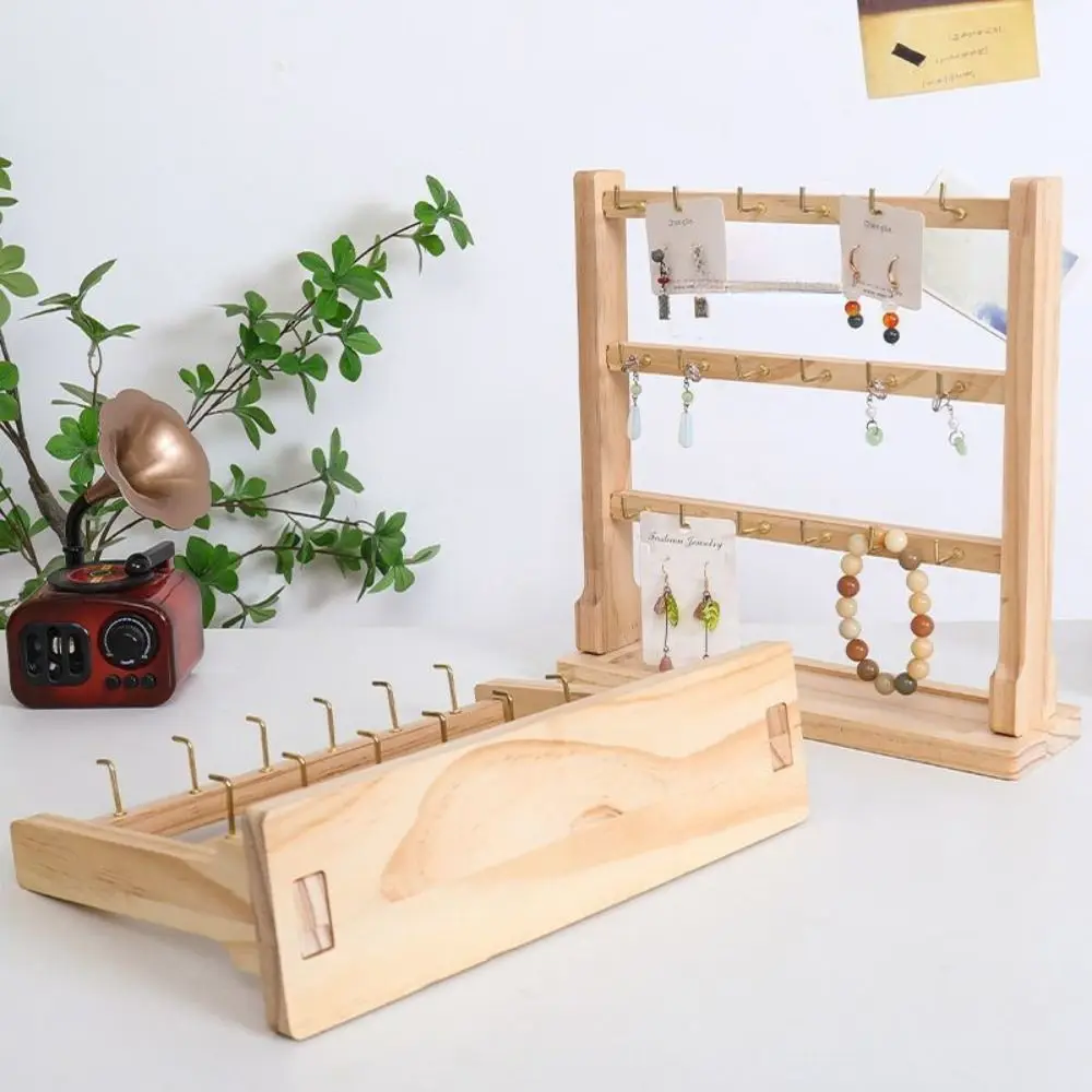 Stable Structure Jewelry Storage Rack with Hook Large Capacity Jewelry Display Stand Classic Design Durable