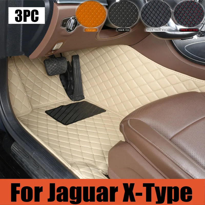 

Car Floor Mats For Jaguar X-Type XTYPE X TYPE 2002~2009 Rug Leather Mat Set Anti Dirty Pads Car trunk mat Interior Parts 2003