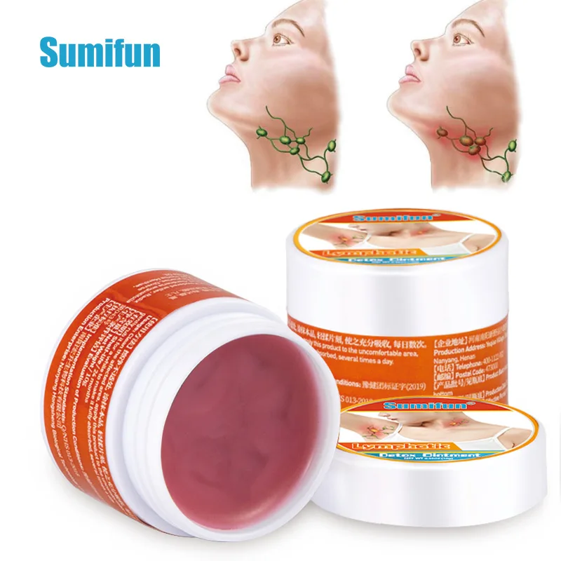 10g Sumifun Lymphatic Detox Cream Neck Lymph Patch Anti-Swelling Herbs Ointment Armpit Lymph Nodes Medicine Cream Health Care