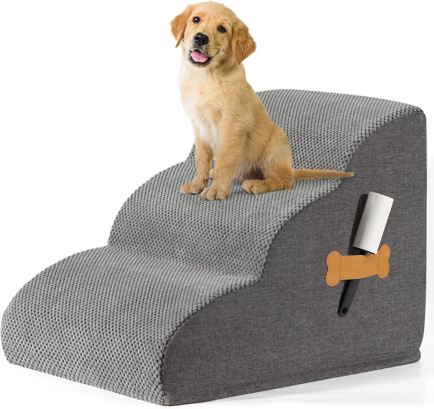 China Suppliers Dog Stairs Ramp Extra Wide Pet Steps with Durable Non-Slip Waterproof Fabric Cover for Beds Couches