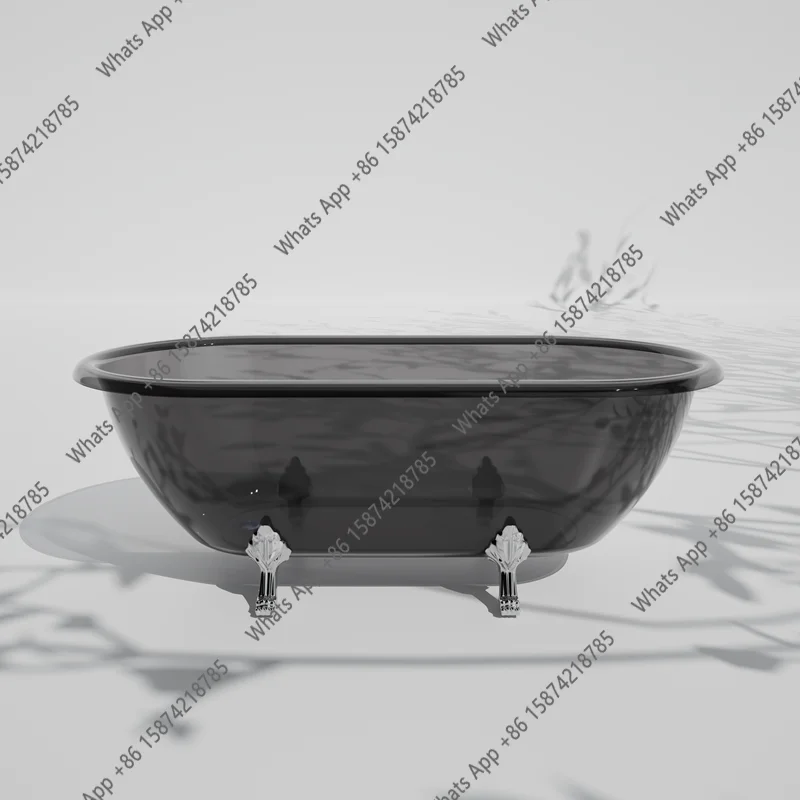 J Hotel Home Homestay Photography Crystal Jar Independent Tiger Feet Outdoor Movable Transparent Bathtub