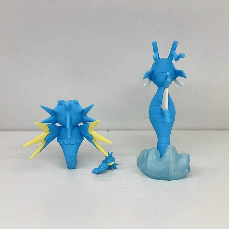 9cm Figurka Pokemon Horsea Mini Anime Model Dekoracja na Biurko Statuetka Gadżety Kolekcjonerskie Ozdoba Rękodzieło Prezent Urodzinowy Zabawka dla Dzieci