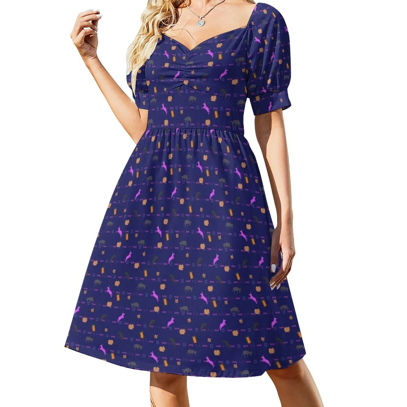 

Surface Pressure Short-Sleeved Dress sensual sexy dress for women Women's summer suit