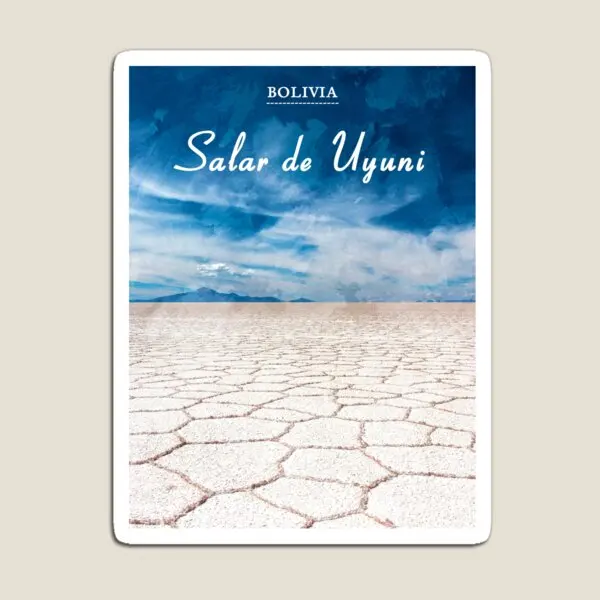 Salar De Uyuni Bolivia imán De viaje bebé para nevera organizador titular niños hogar niños pegatinas lindo juguete decoración colorida