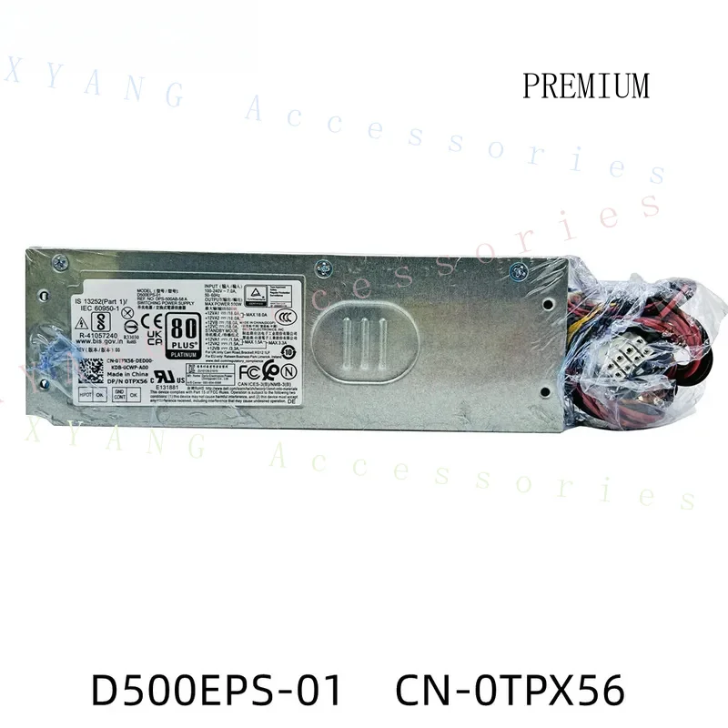 N+ New Original PSU For Dell 3710 3910 T3660 5000 3000 7000 MT 8Pin 500W Power Supply L500EPS-01 0VFFKJ VFFKJ D500EPS-01 0TPX56