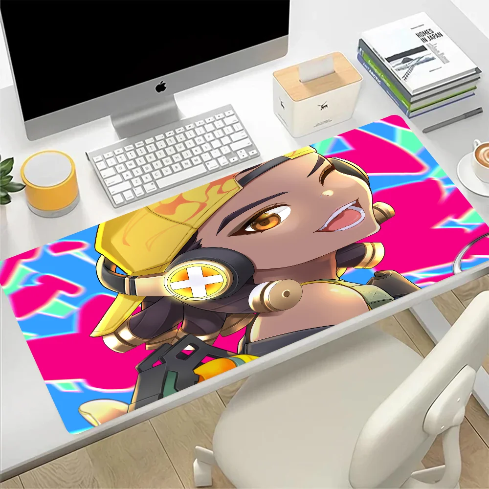 VALORANT Raze Large Mouse Pad Gaming Mousepad PC Gamer Computer Office Mouse Mat Silicone Keyboard Mat Desk Pad Laptop Mausepad