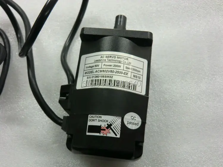 Leadshine ACM602V60 200W Brushless AC Servo Motor,with 2500 -Line Encoder and 4,000 RPM  Speed