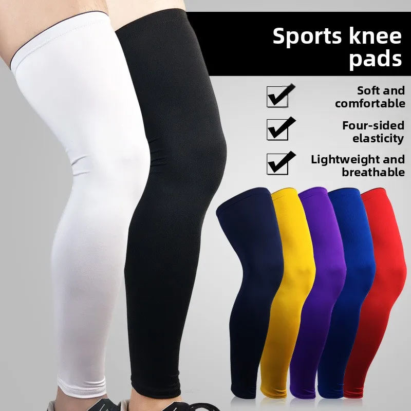 Mens Warm Compression Knee Pads Leg Sleeves for Basketball Football Running Cycling Breathable Non Slip Protective Supports