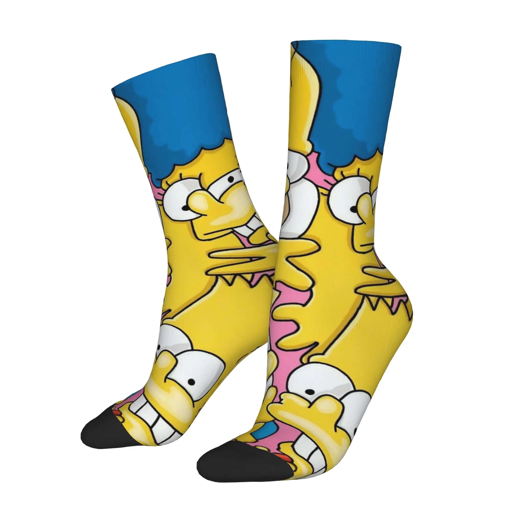 Winter Warm Colorful Unisex Cartoon S-Simpsons Socks  Sweat Absorbing Sports Socks