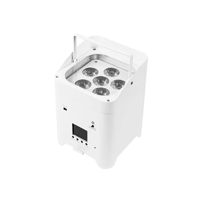 

Exclusive 6-piece Wireless Battery LED pa Light, Small and Portable Outdoor Camping WiFi Remote Control Atmosphere Dyeing Light