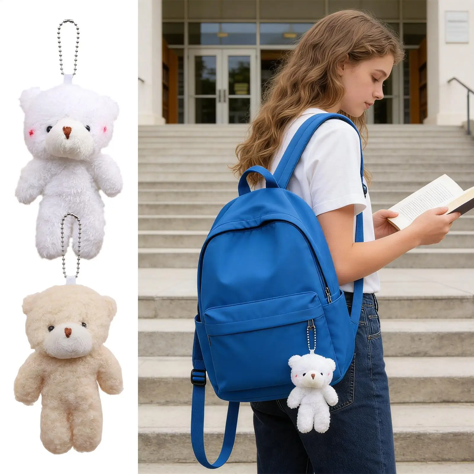 Bear Stuffed Animals Cute Blushing Cheeks Soft Plush Toy Plush Bear Stuffed Animal For Family Friends Children Boy Girl