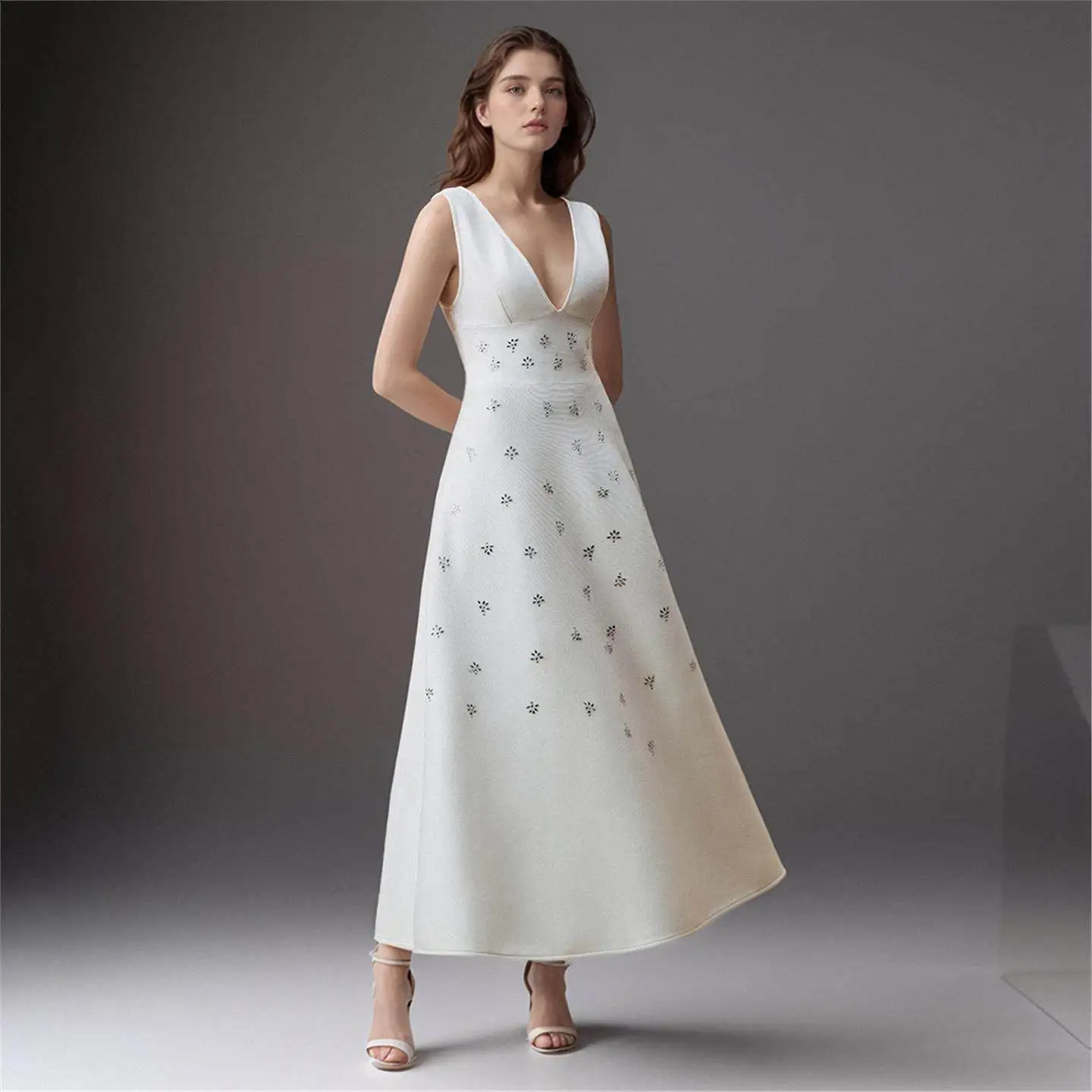 

Ele Длинный утягивающий белый ремешок со стразами Deep V Faion Dr, женская версия с высокой талией H, без бренда, сексуальный Ciwalk Dr